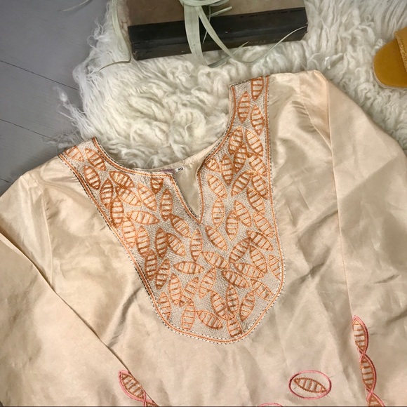 {Vintage} Little Ms Drama Embroid.  Shift Dress - Picture 2 of 6